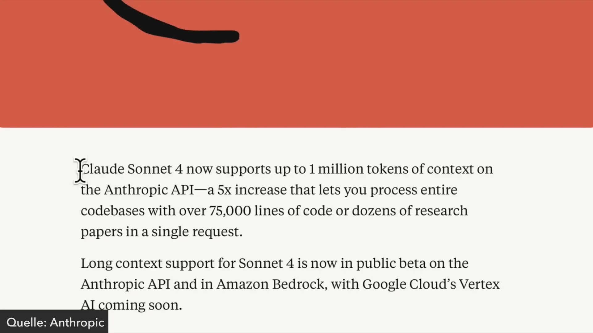 Cloud-Modell mit großem Kontextfenster (1 Million Token)